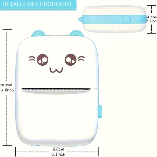 Compact & Wireless Portable Mini Printer For Photos, Labels, Receipts & More - Compatible With IOS & Android