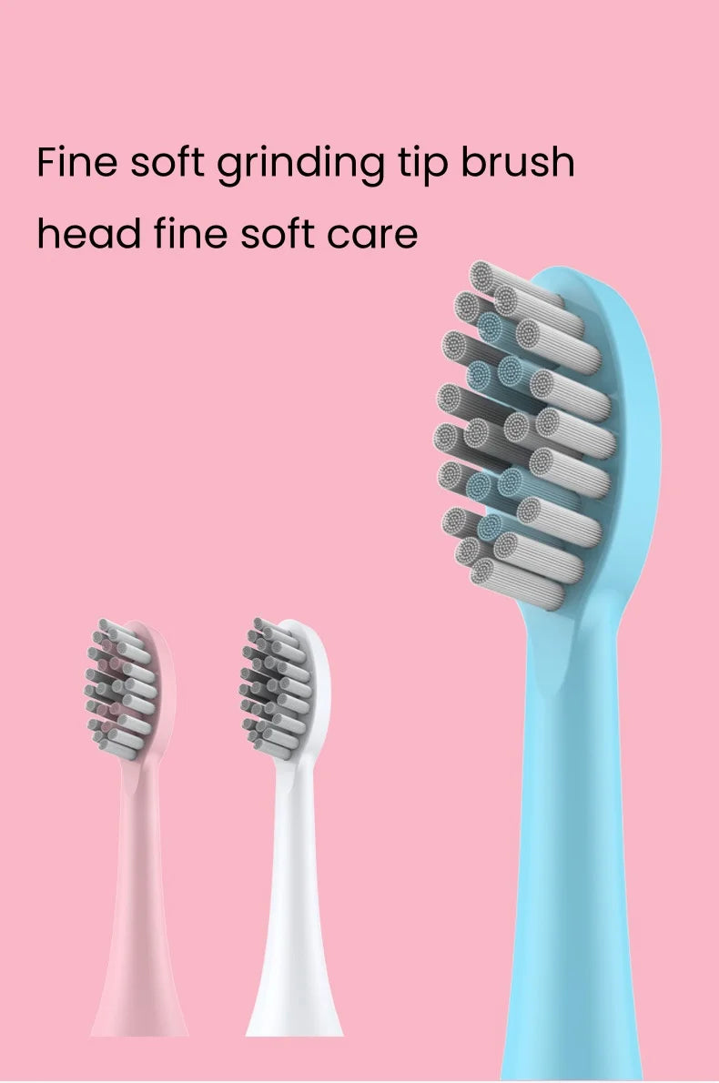 1pc White/Pink Electric Toothbrush Adult Model Soft Bristle Electric Toothbrush Battery Model Family Set Electric Toothbrush