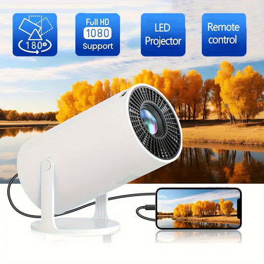 Mini Projector Ultra Clear 4K Android 11.0 1080P 720P 200ANSI, Ultra High Quality, Portable Wireless Outdoor Home Theater 180° Adjustable Projection Angle