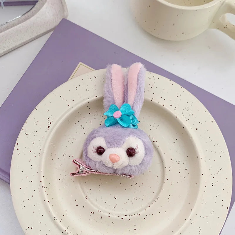 Cartoon Rabbit Cat Ear Cute Plush Headband OMG Bow Wash Face Hairband Lady Soft Custom Women Fur Elastic Make up Headbands