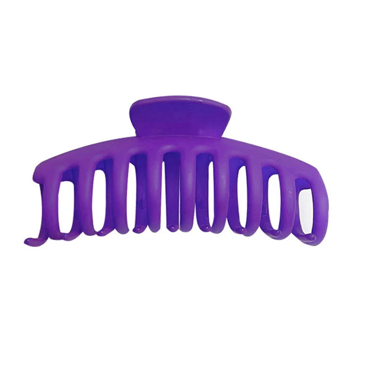 Super Practical and Sweet Frosted Color Grip Clip Make-up Bath All-match Big Clip Candy Color Resin Hair Accessories Sets