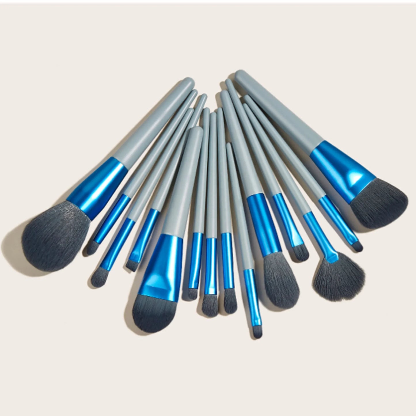 14pcs Royal Blue Makeup Brush Kit tiffany Baby Vegan and Cruelty-free Makeup Brushes No Animal Hair Make up All Purpose Brushes