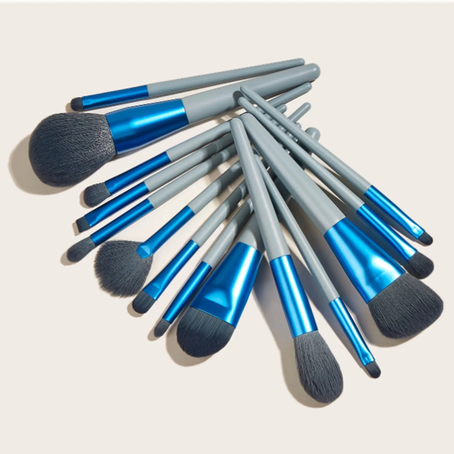 14pcs Royal Blue Makeup Brush Kit tiffany Baby Vegan and Cruelty-free Makeup Brushes No Animal Hair Make up All Purpose Brushes