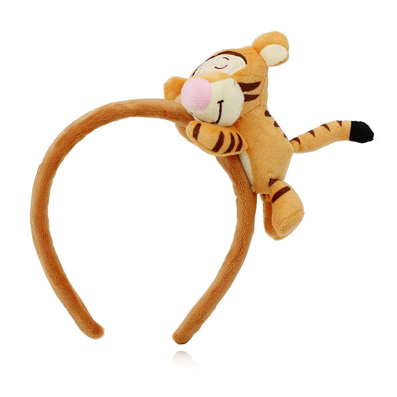 Cartoon Rabbit Cat Ear Cute Plush Headband OMG Bow Wash Face Hairband Lady Soft Custom Women Fur Elastic Make up Headbands