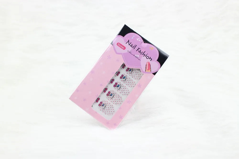 Wholesale Cartoon Glitter Mermaid Nail Art Designs Strips for Children Make-up Nail Art DIY Nail Decoration Stickers for Kids