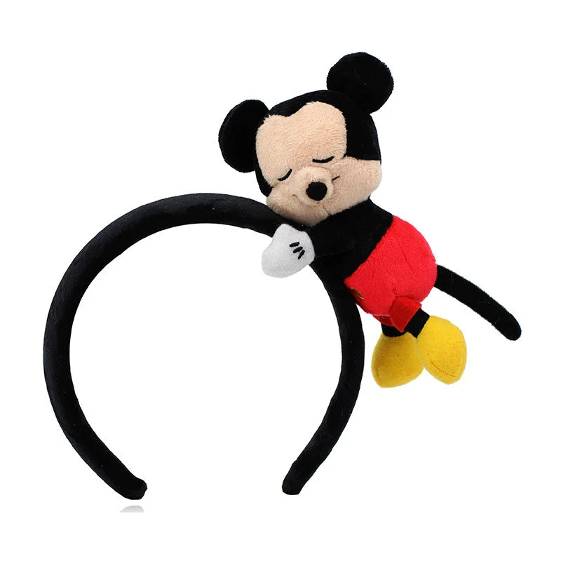 Cartoon Rabbit Cat Ear Cute Plush Headband OMG Bow Wash Face Hairband Lady Soft Custom Women Fur Elastic Make up Headbands