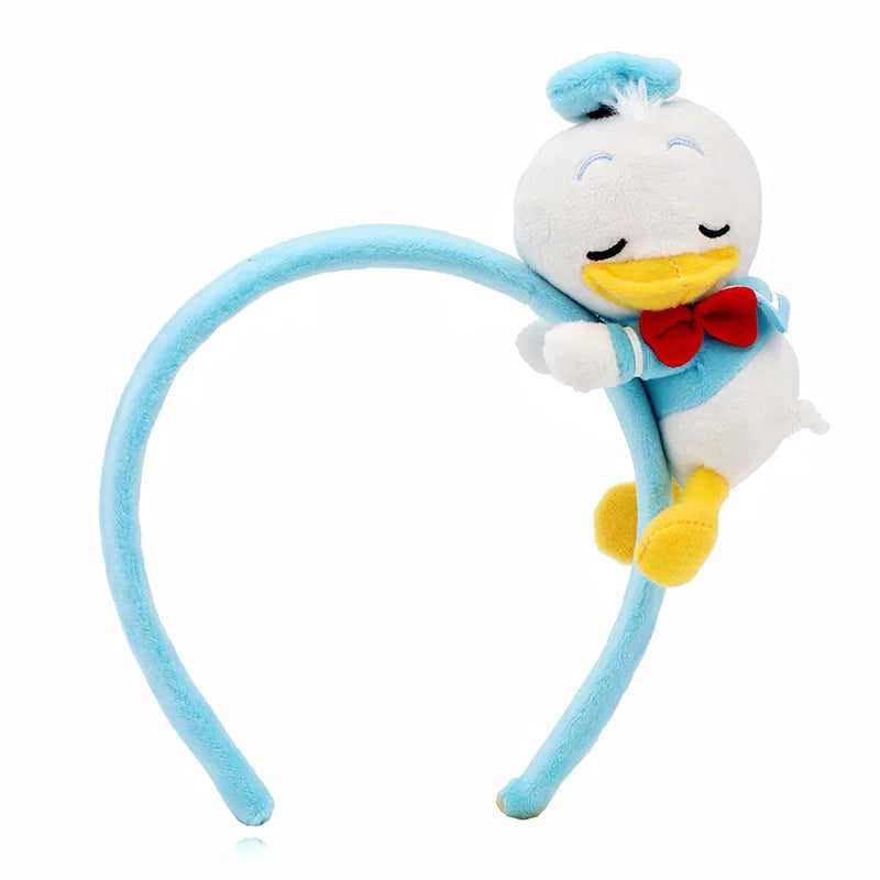 Cartoon Rabbit Cat Ear Cute Plush Headband OMG Bow Wash Face Hairband Lady Soft Custom Women Fur Elastic Make up Headbands