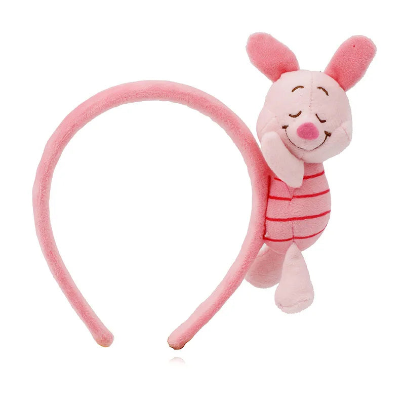 Cartoon Rabbit Cat Ear Cute Plush Headband OMG Bow Wash Face Hairband Lady Soft Custom Women Fur Elastic Make up Headbands